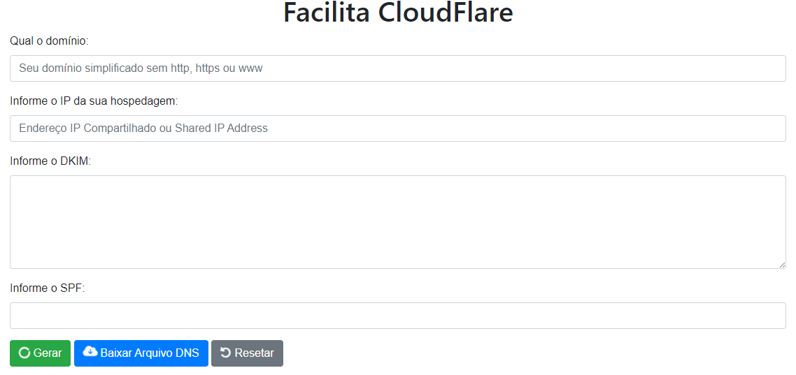 Facilita CloudFlare