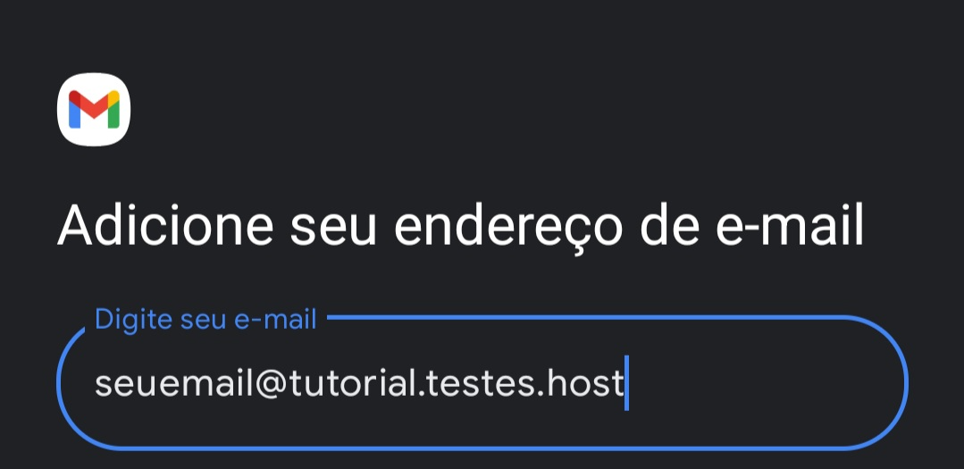 Configuração de e-mail Gmail