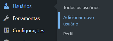 Adicionar usuário WordPress