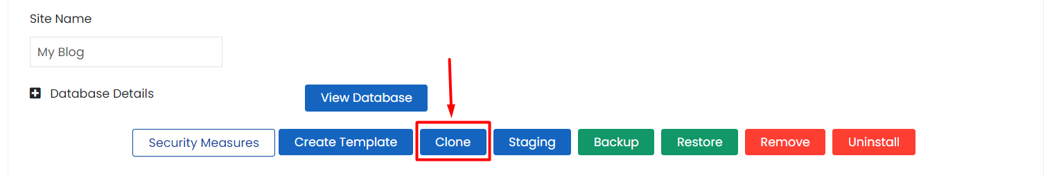 Clone WordPress Softaculous para clonar site